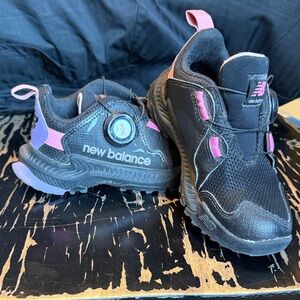 New Balance Kids Hiking Sneakers with Boa- Black and Pink 10.5